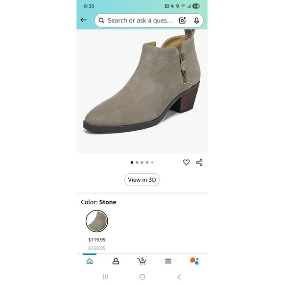 Vionic Cecily Suede Waterproof Ankle Boots Size 9.5 | NEW Orthotic Comfort $140 - Picture 12 of 15